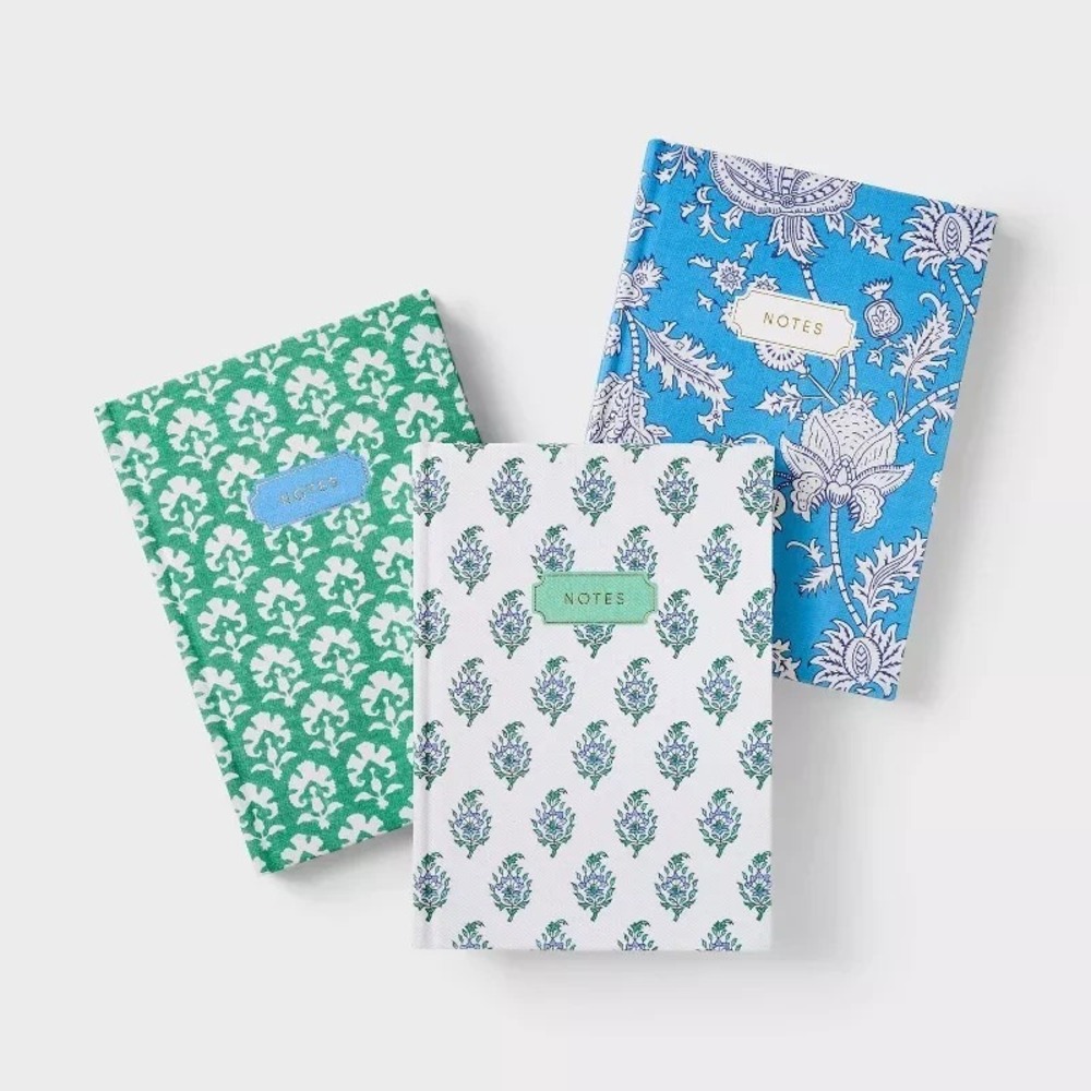 Adorable Rabbit Roller Set 3pc College Ruled Journals 240 Pages NWT